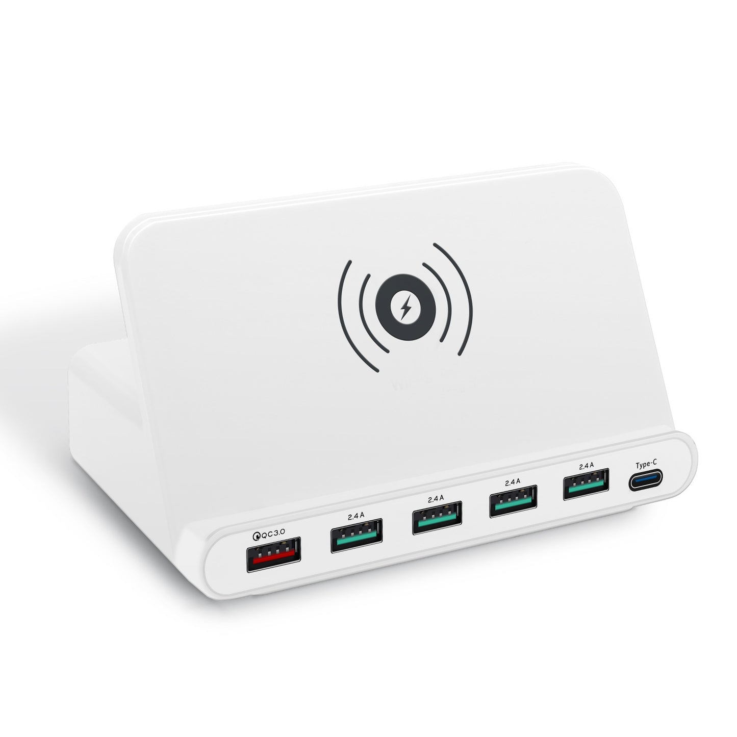 Multi-Port Wireless Charger with 6 USB-C Ports